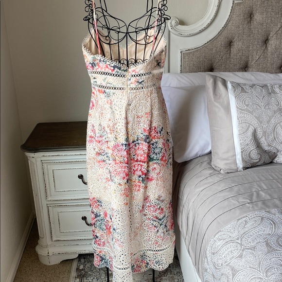 Zimmermann Cotton Maxi Dress Laelia Diamond Flutter with Meadow Floral Print - Picture 7 of 12
